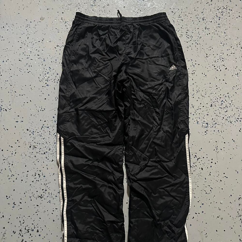 Vintage 2006 Black Adidas Nylon Track Pants